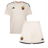 Dětský Fotbalový dres AS Roma Lorenzo Pellegrini #7 2023-24 Venkovní Krátký Rukáv (+ trenýrky)
